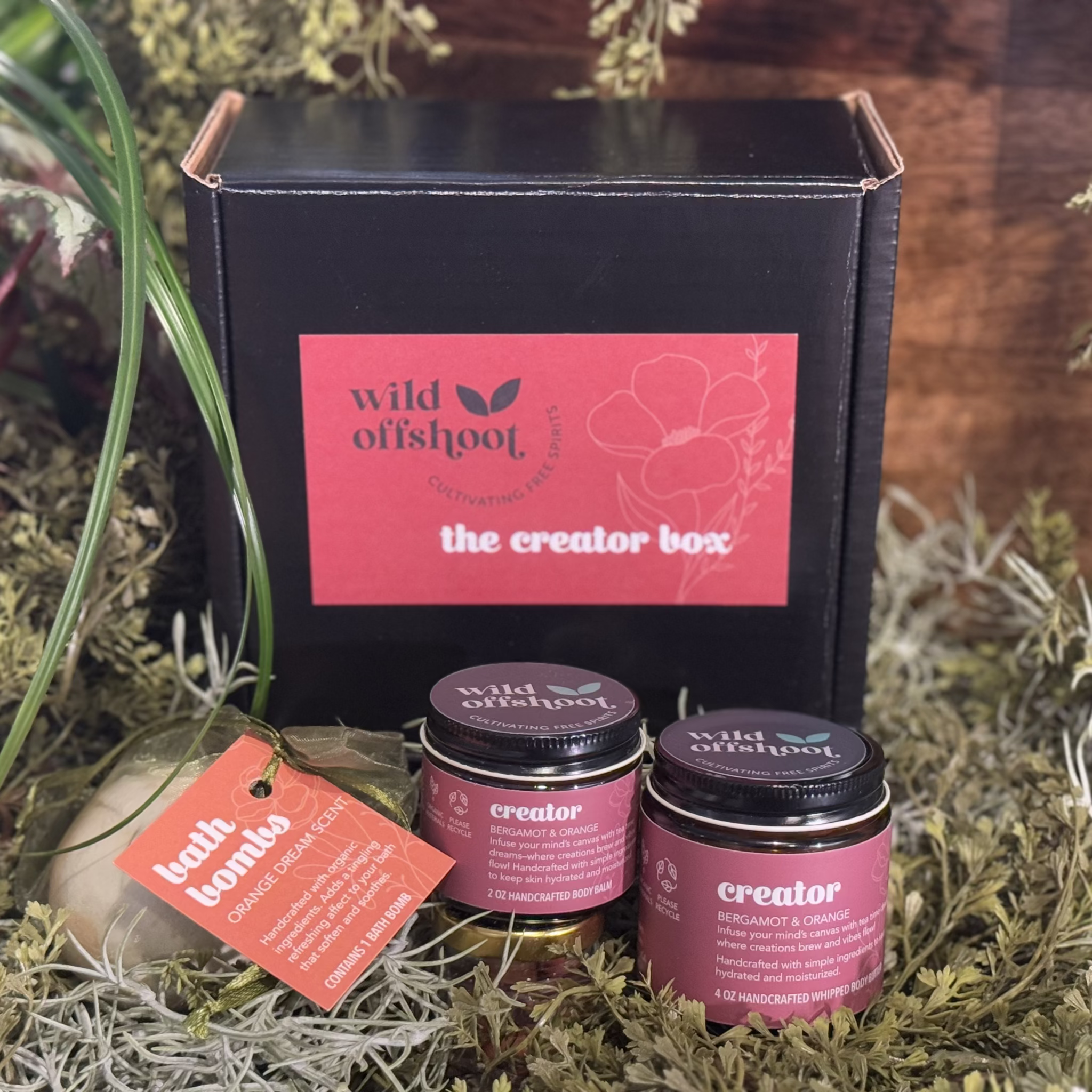 Wild Offshoot Creator Box - showing all three products and the box
